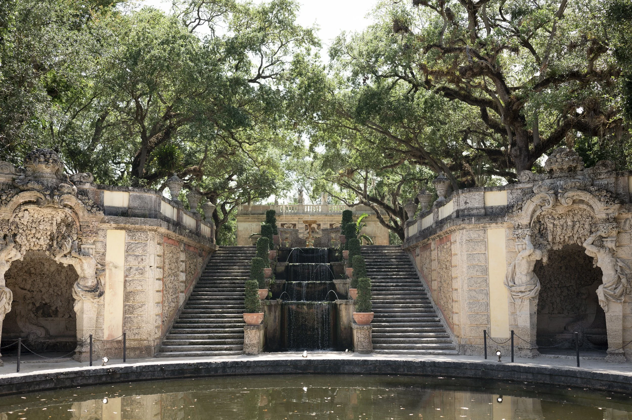 Stairs of the Vizcaya museum and gardens