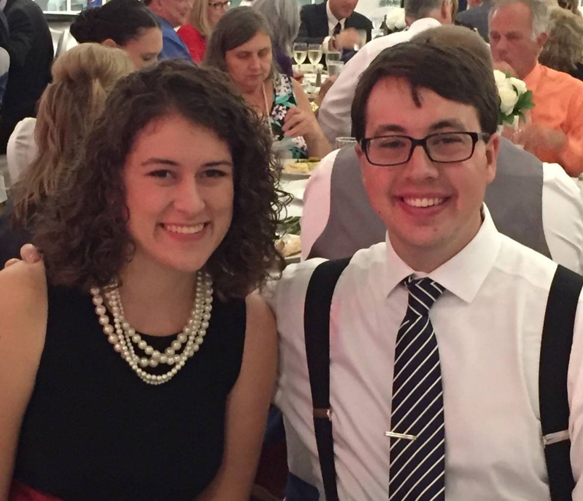 Kellie Raddell with her fiance, John O'Brien