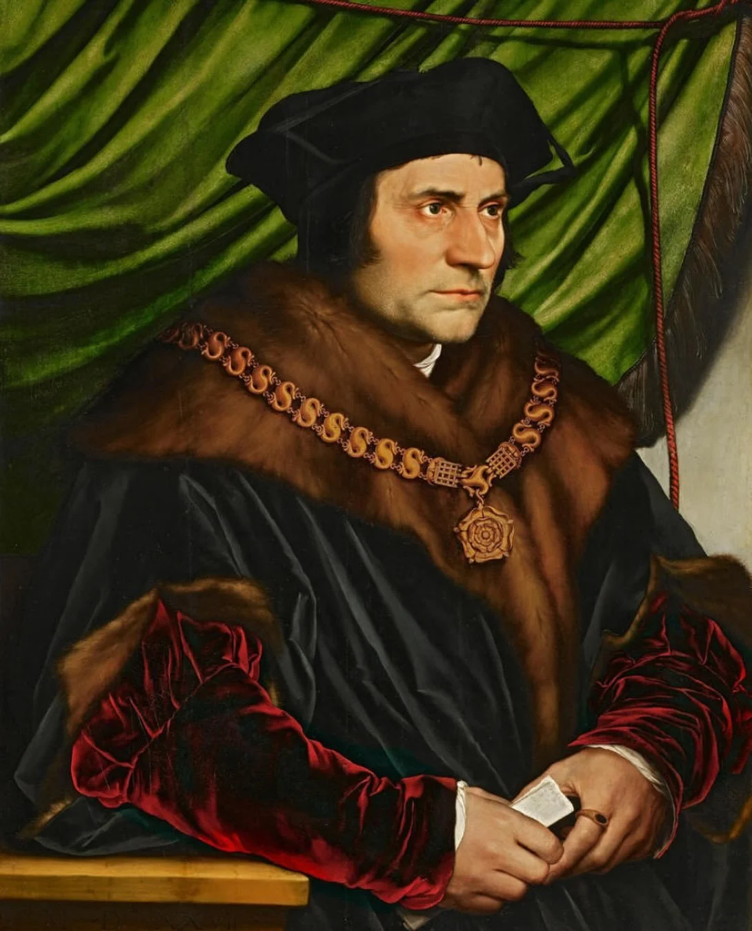 Wonderful to see Holbein&rsquo;s masterpiece portraits of mutual enemies Sir Thomas More and Thomas Cromwell on either side of the fireplace again @frickcollection. The museum reopened a few months ago after a four year renovation and extension proje