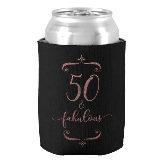  Maybe you have friends turning 50 soon, or recently. Great gift, great party favor and great fun for you, too, if you happen to be the birthday girl. Features rose gold glitter effect. Because yay bling. 
