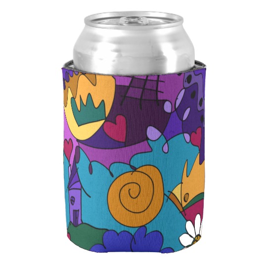 colorful_doodle_art_can_cooler-whimsical-coozie.jpg