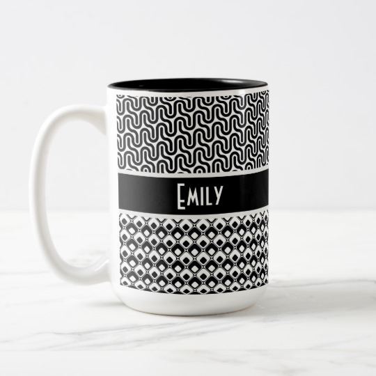 unique_black_white_retro_pattern_personalized_two_tone_coffee_mug-choose-your-font.jpg