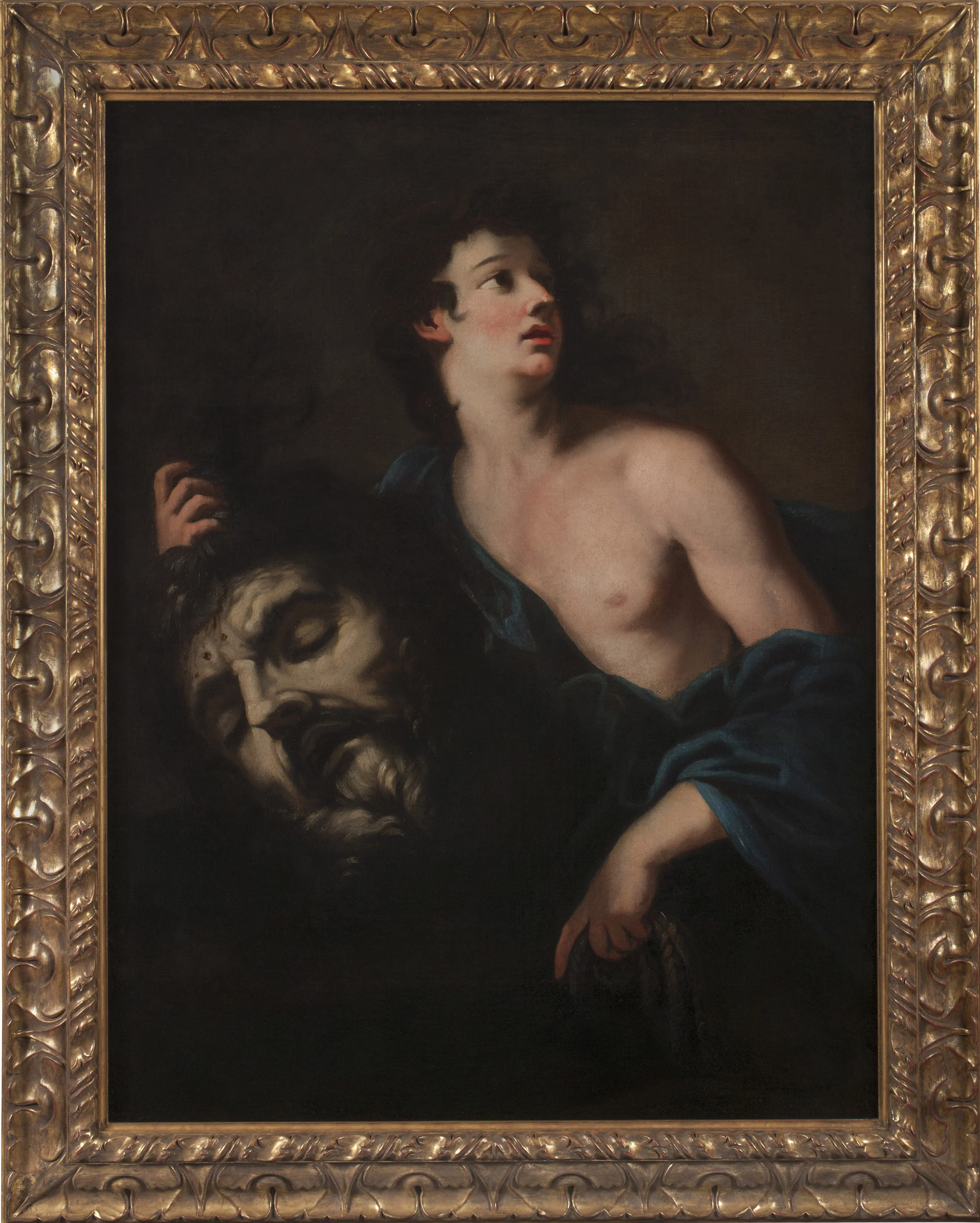 PIER (PIETRO) DANDINI (Florence, 1646–1712) David with the Head of Goliath Oil on canvas 50 x 37 inches (128.3 x 96 cm)