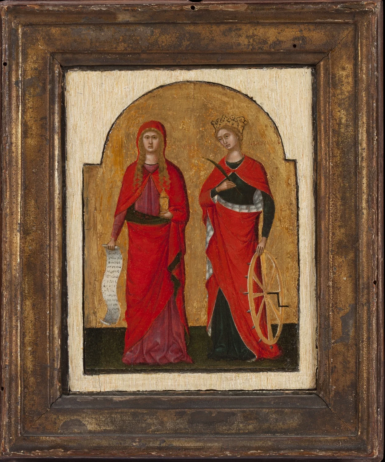 Lorenzo Veneziano, Saints Mary Magdalene and Catherine of Alexandria