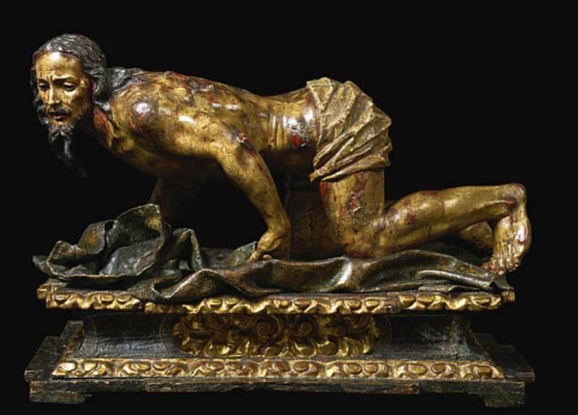 Fig. 10. José y Diego de Mora, Cristo recogiendo las vestiduras, Colección particular