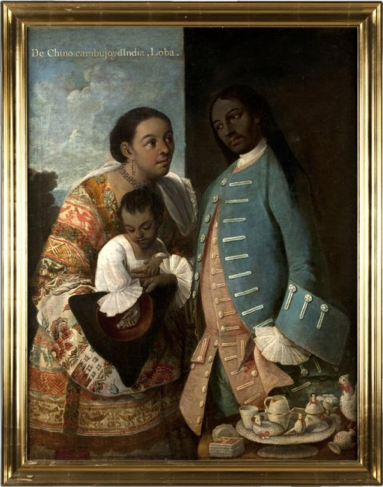 Cabrera, From China Cambuo and Indian, Wolf (no. 10), as now framed (Museo de América, Madrid)