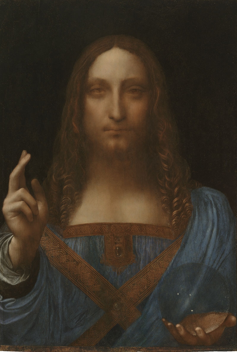 Leonardo da Vinci (Italian, 1452-1519) Salvator Mundi Oil on panel Private Collection © 2011 Salvator Mundi LLC Photograph: Tim Nighswander/Imaging4Art