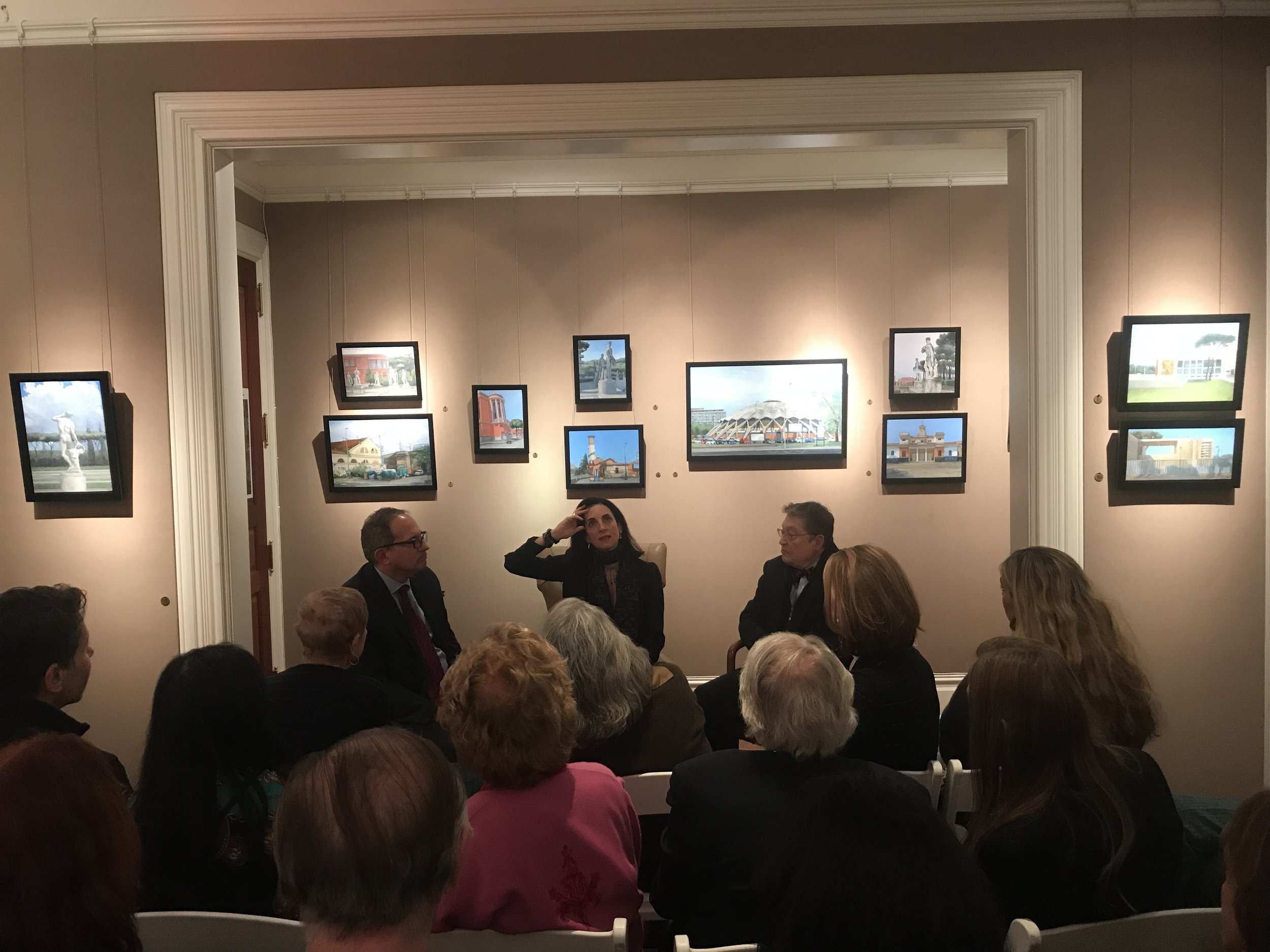PAMELA TALESE THE ARTIST IN CONVERSATION WITH ROBERT SIMON AND LUIGI BALLERINI - View 1