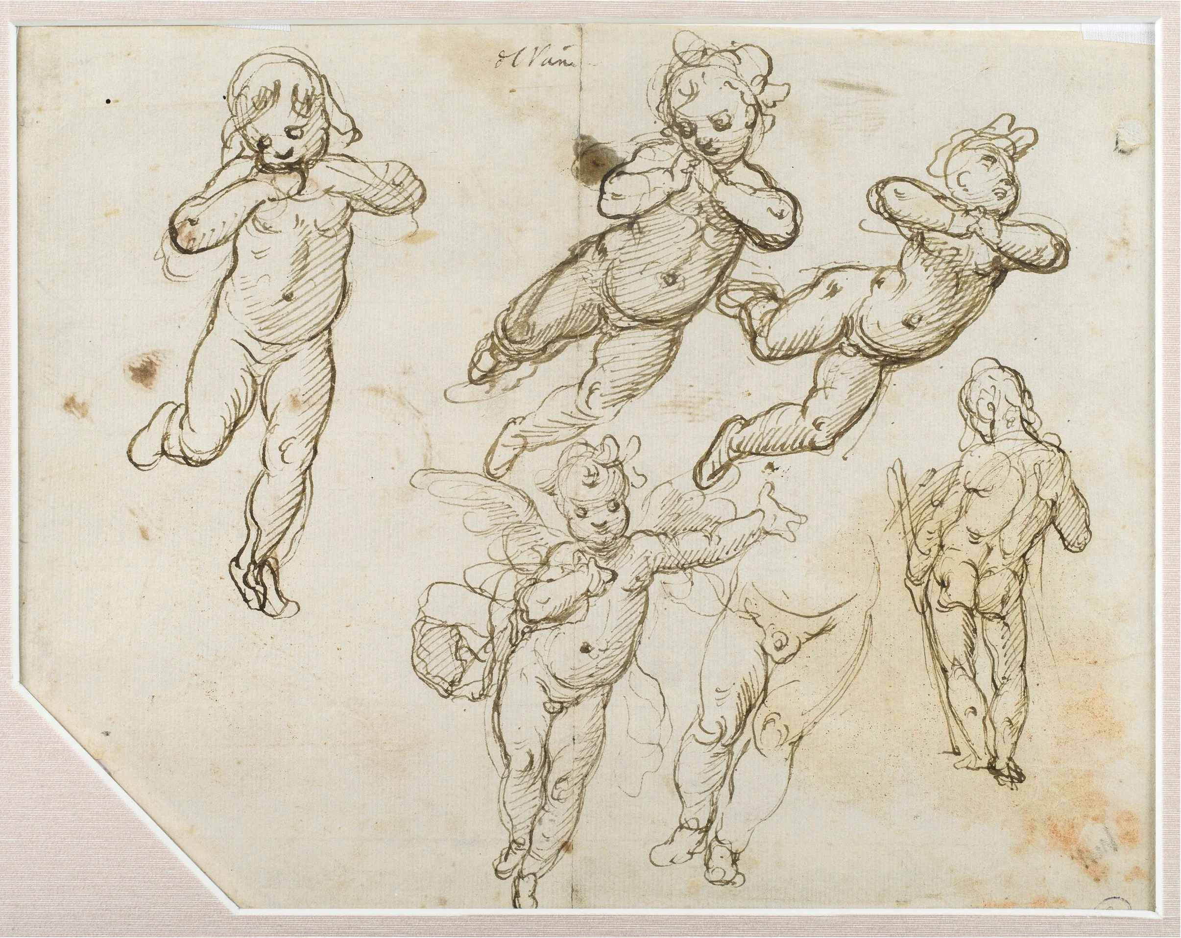 Alessandro Casolani, Studies of Putti in Various Poses