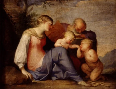 Fig. 2. Lubin Baugin, The Holy Family with the Infant John the Baptist , oil on canvas, 43 x 33 inches, Saltram, Devon, National Trust.