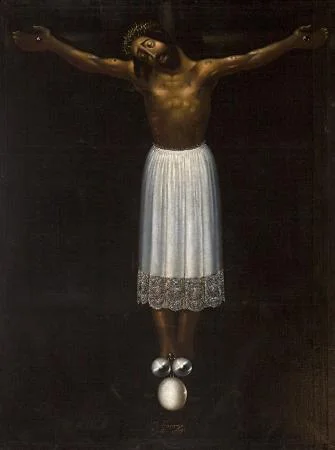 Fig. 3. Matteo Cerezo the Elder, Christ of Burgos , oil on canvas, signed, 163 x 122 cm, Balclis, Barcelona, 16-17 March 2011, lot 1105.