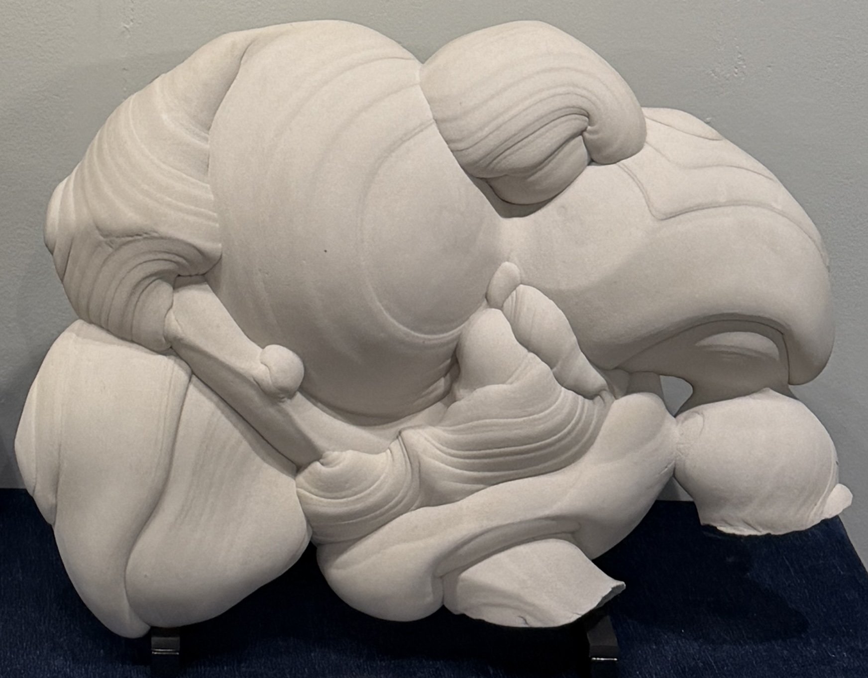 bulbous white rock formation