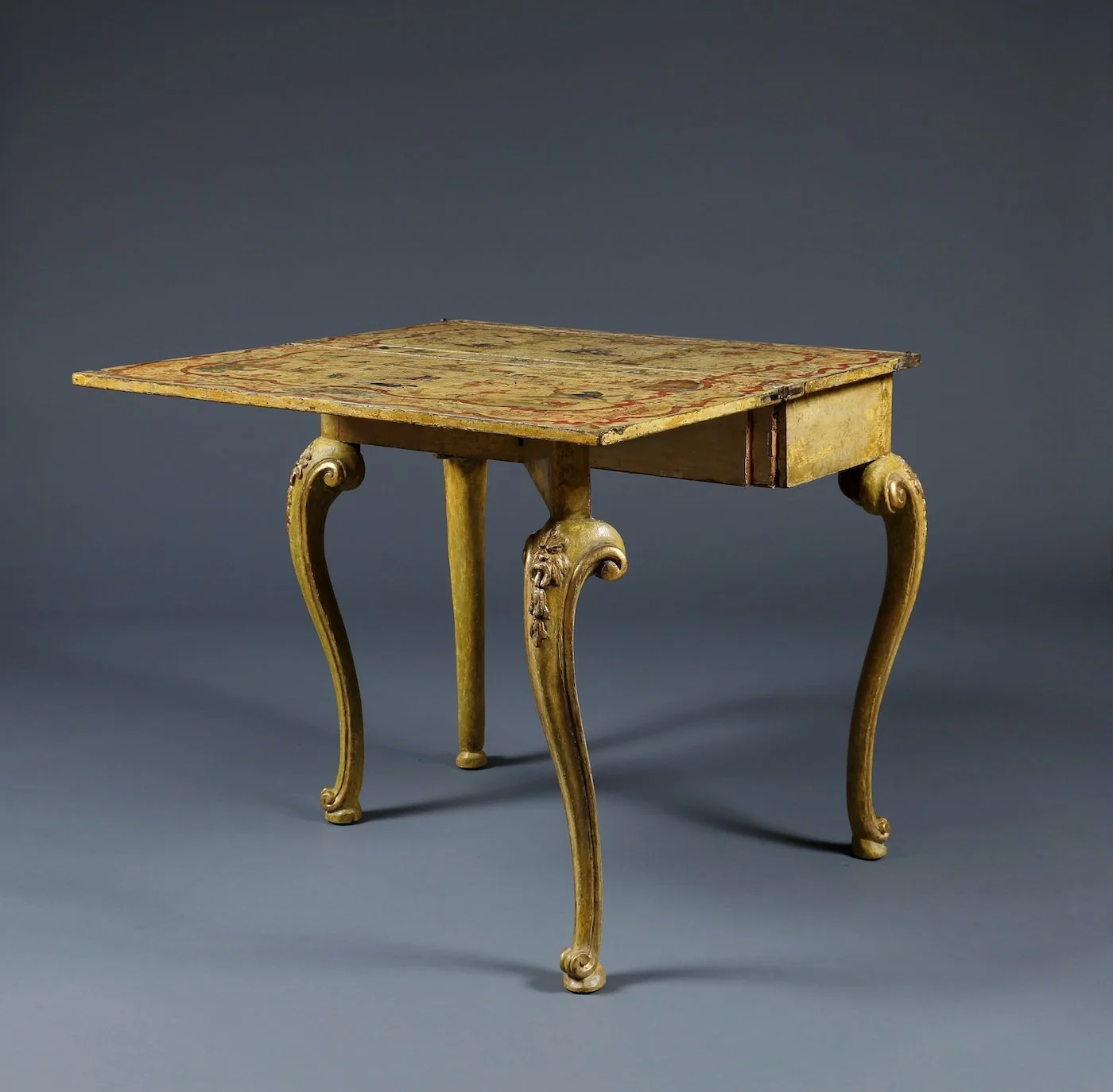 View of tabletop of the present work when first opened