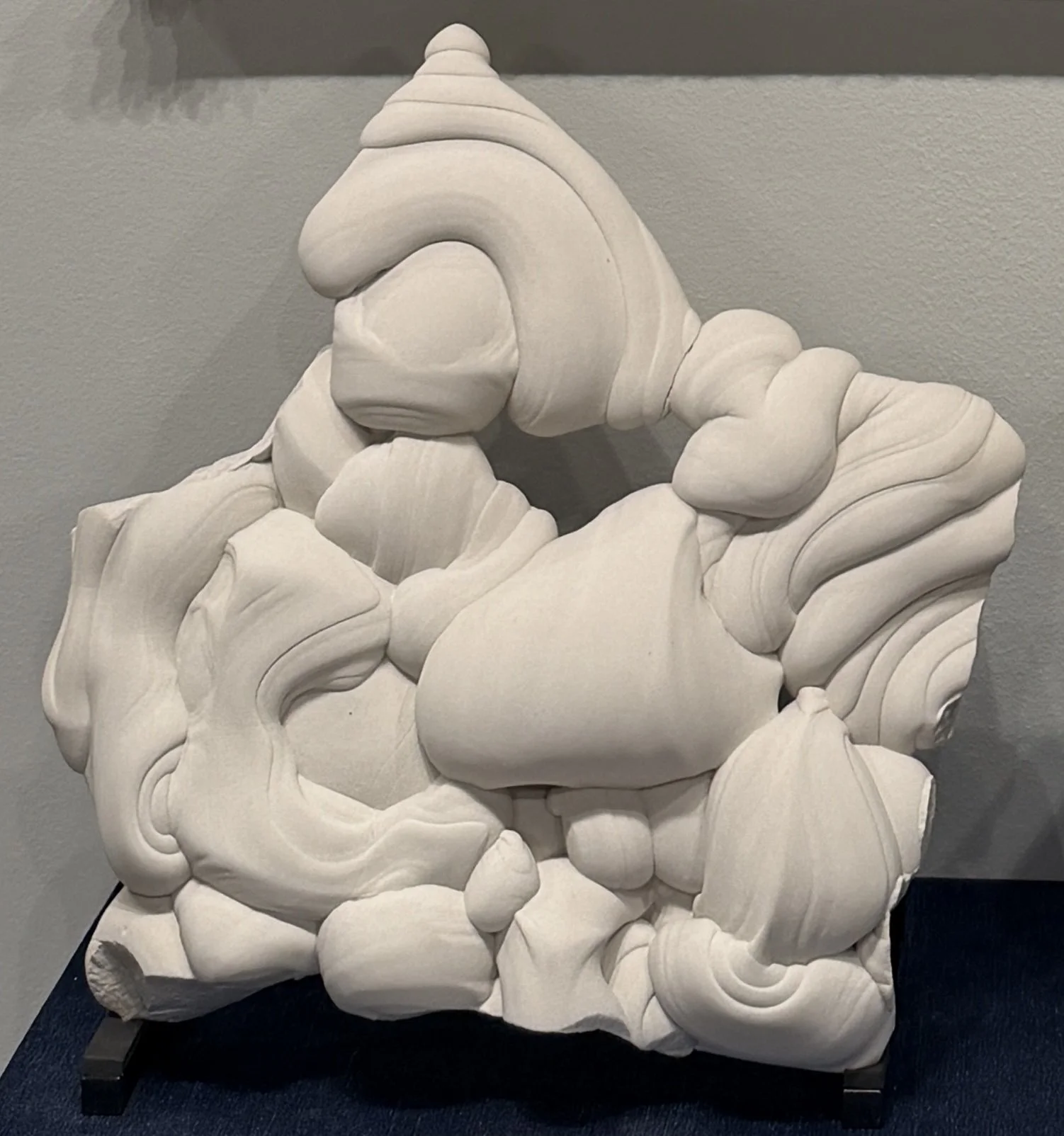 bulbous white rock formation