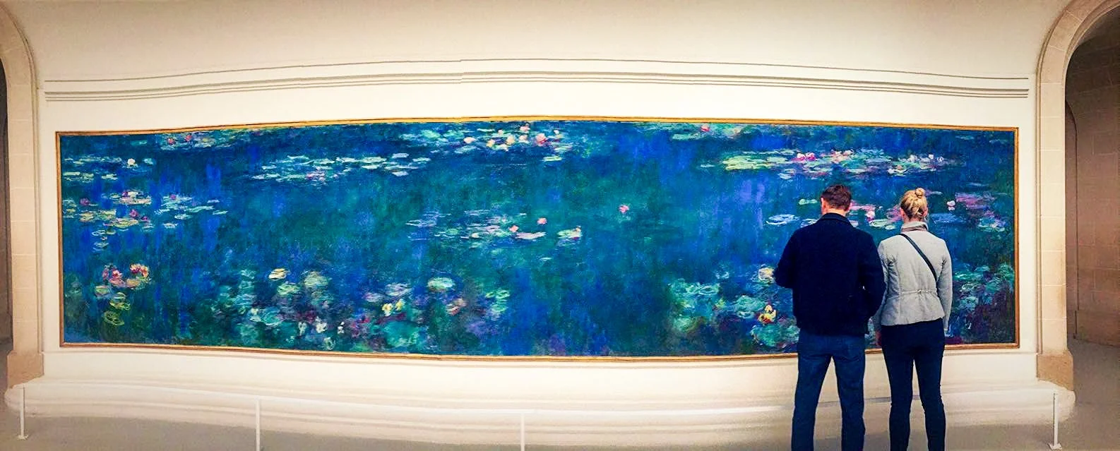 Over the last six years, as the Musée de l'Orangerie underwent a $36 million renovation and expansion, its most valued treasure, the eight tranquil paintings of Monet's large-format waterlily series