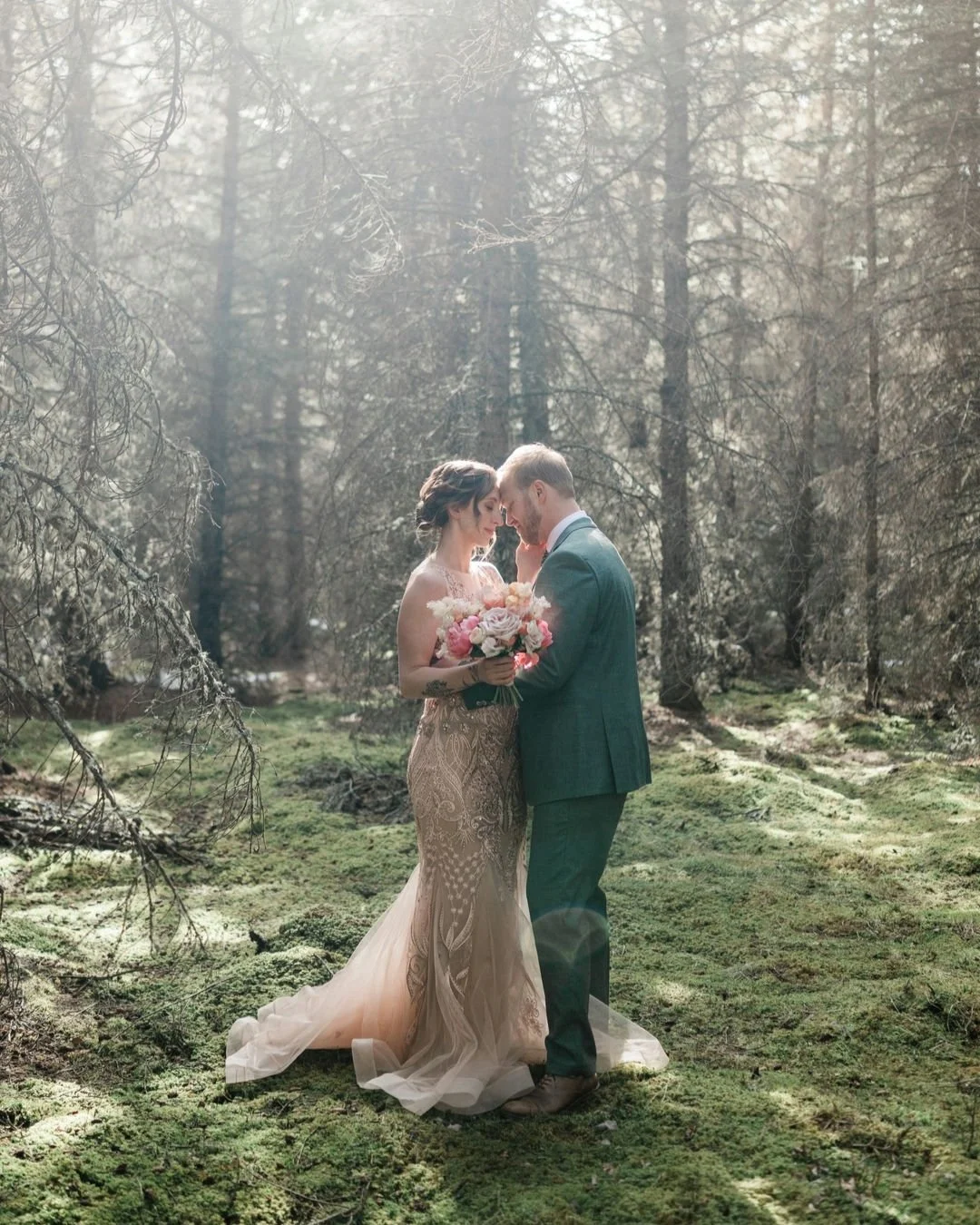 The time a small town Hamilton girl flew to ALBERTA to shoot her first destination wedding... in 2024.
Is this my real life? Thank you Mia &amp; Joshua for making my forest fae dreams come true, I could frolic in that moss forever with you two. 🧚&zw
