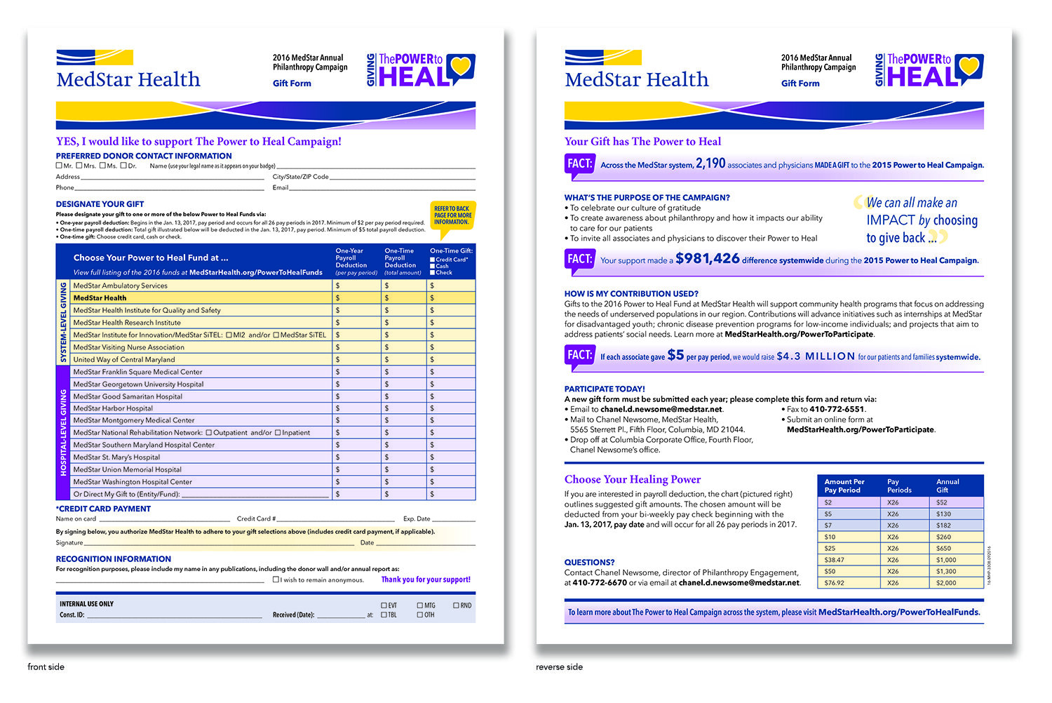  A sample of flyers from the campaign. 