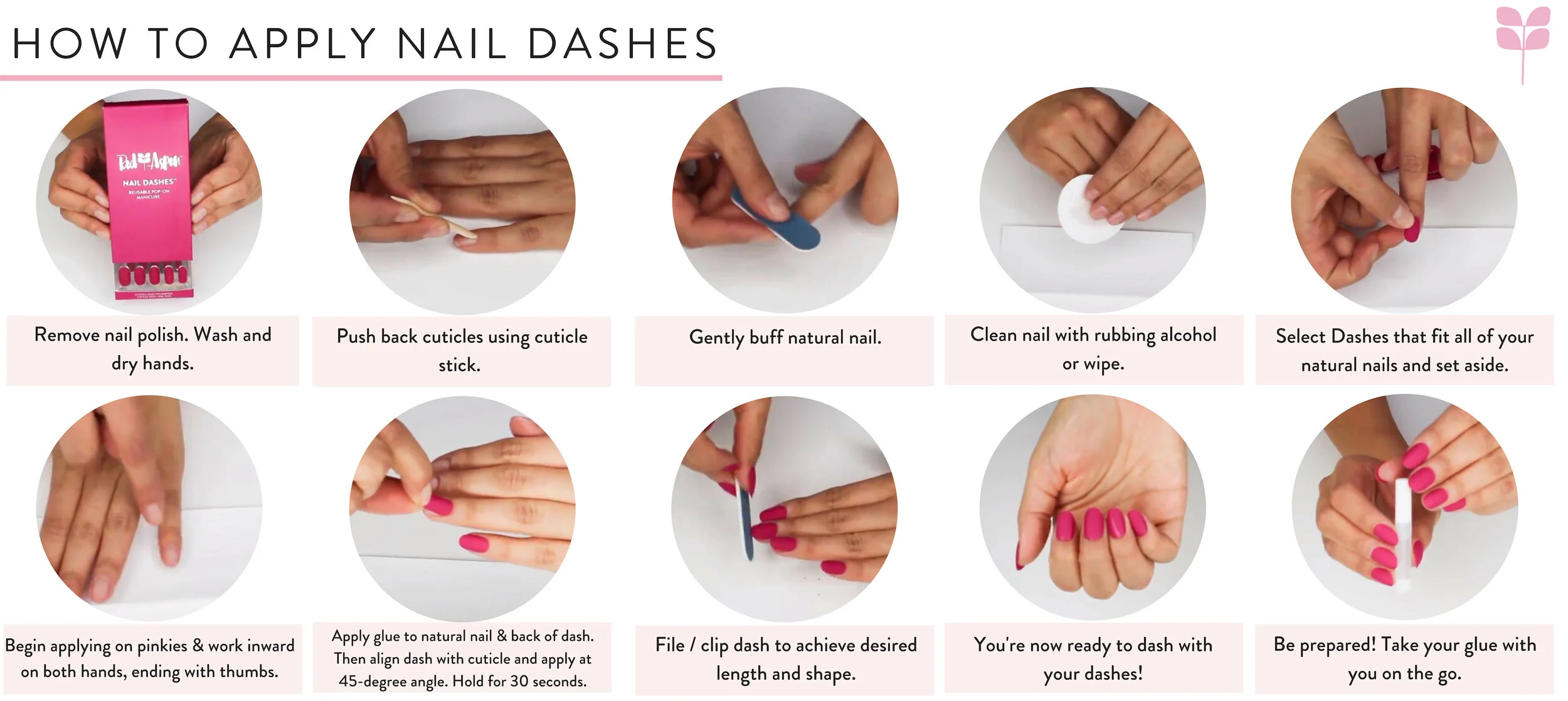 Nail Dashes — The Treehouse by Red Aspen