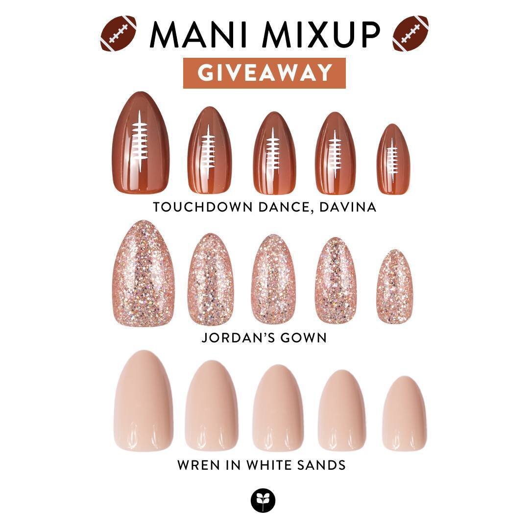 🏈 Biggest game of the year GIVEAWAY! 🏈 Time to participate in a giveaway for the chance to win a fun mani mixup! 😍
⁠
Follow these steps for a chance to win: ⁠
🏈 Follow @redaspenlove⁠
🏟️ Tag a friend⁠
⭐️ Comment your favorite mixup ⁠
⁠
For an ext