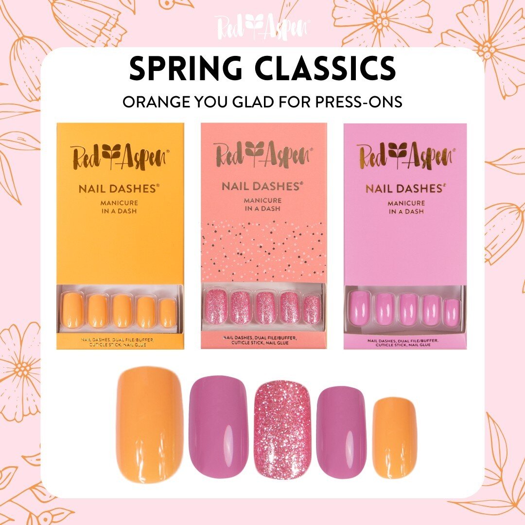 Spring is around the corner and we have the perfect mani mixups for you! Get these nails today. 🌷👏🏼🥳

#redaspen #redaspenlove #pressons #pressonails #nailsofinstagram #springnails