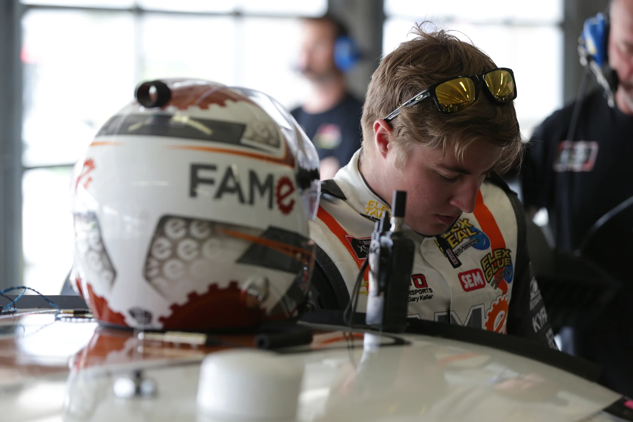 GARRETT SMITHLEY READY TO RACE CHARLOTTE MOTOR SPEEDWAY 
