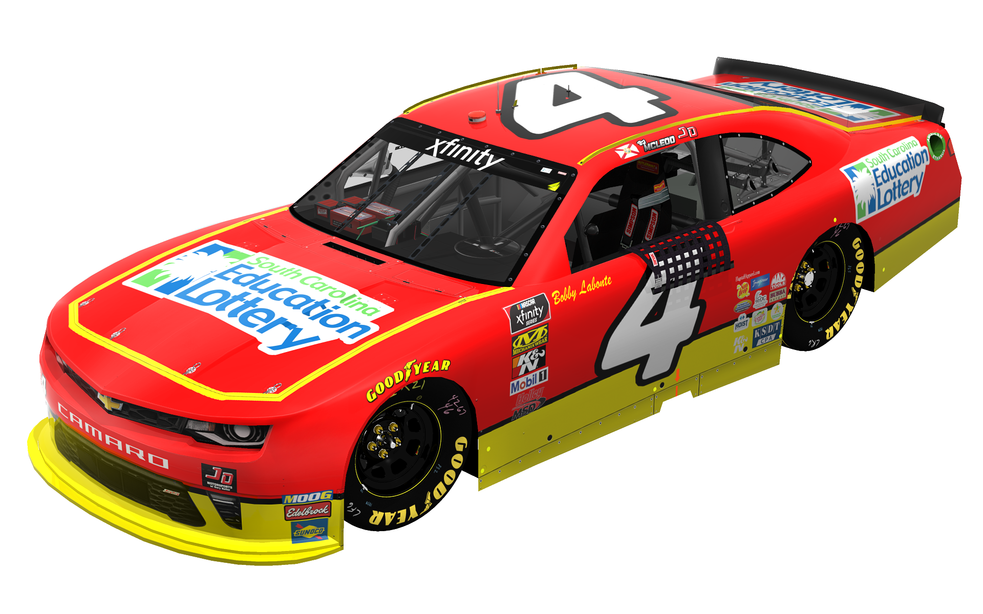 BJ McLEOD AND JD MOTORSPORTS LOOK TO TAME THE LADY IN BLACK IN DARLINGTON WITH THE S.C. EDUCATION LOTTERY