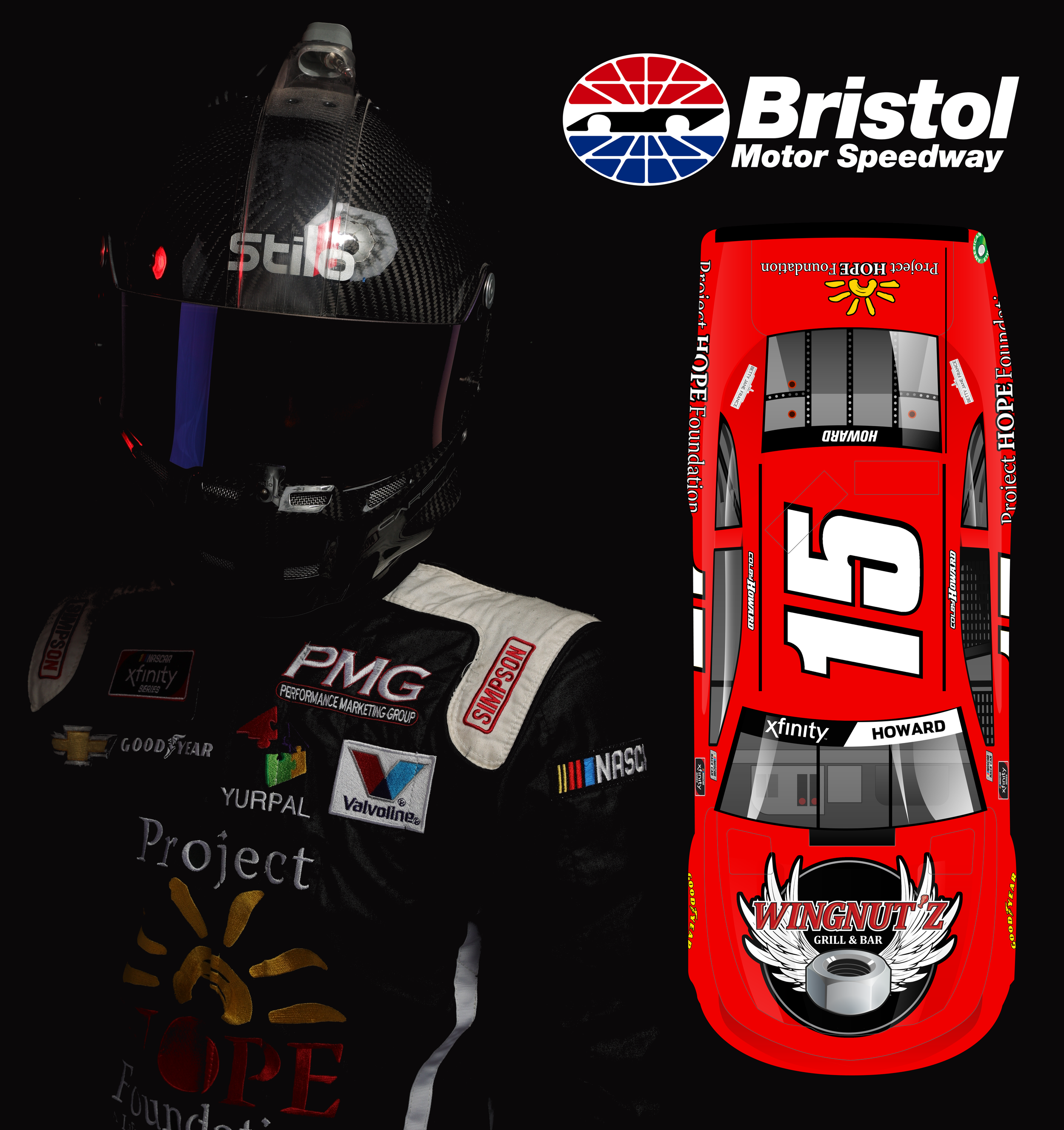 WINGNUTZ GRILL &amp; BAR PARTNERS WITH COLBY HOWARD AND JD MOTORSPORTS AT BRISTOL