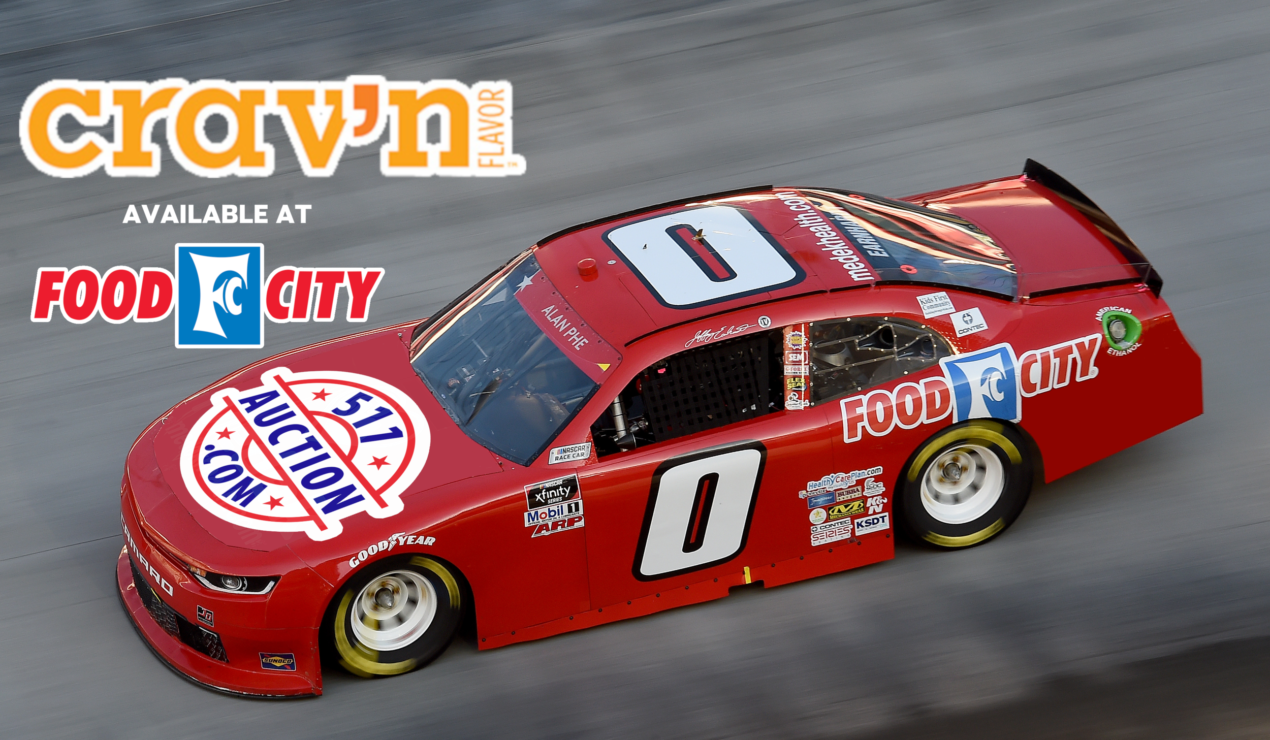 FOOD CITY PARTNERS WITH JEFFREY EARNHARDT AND  JD MOTORSPORTS AT BRISTOL MOTOR SPEEDWAY
