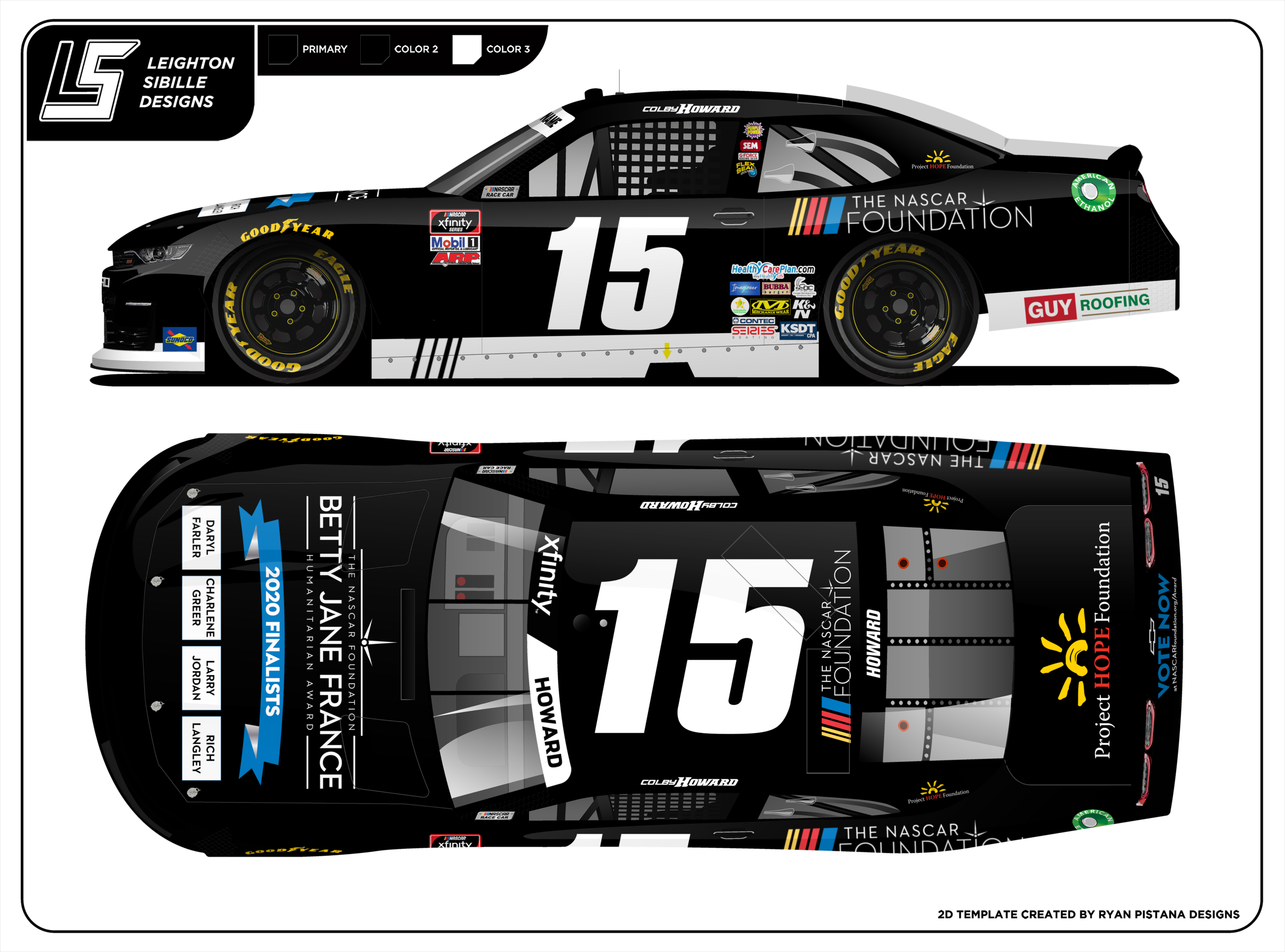 COLBY HOWARD TEAMS UP WITH THE NASCAR FOUNDATION TO HONOR BETTY JANE FRANCE HUMANITARIAN AWARD FINALISTS