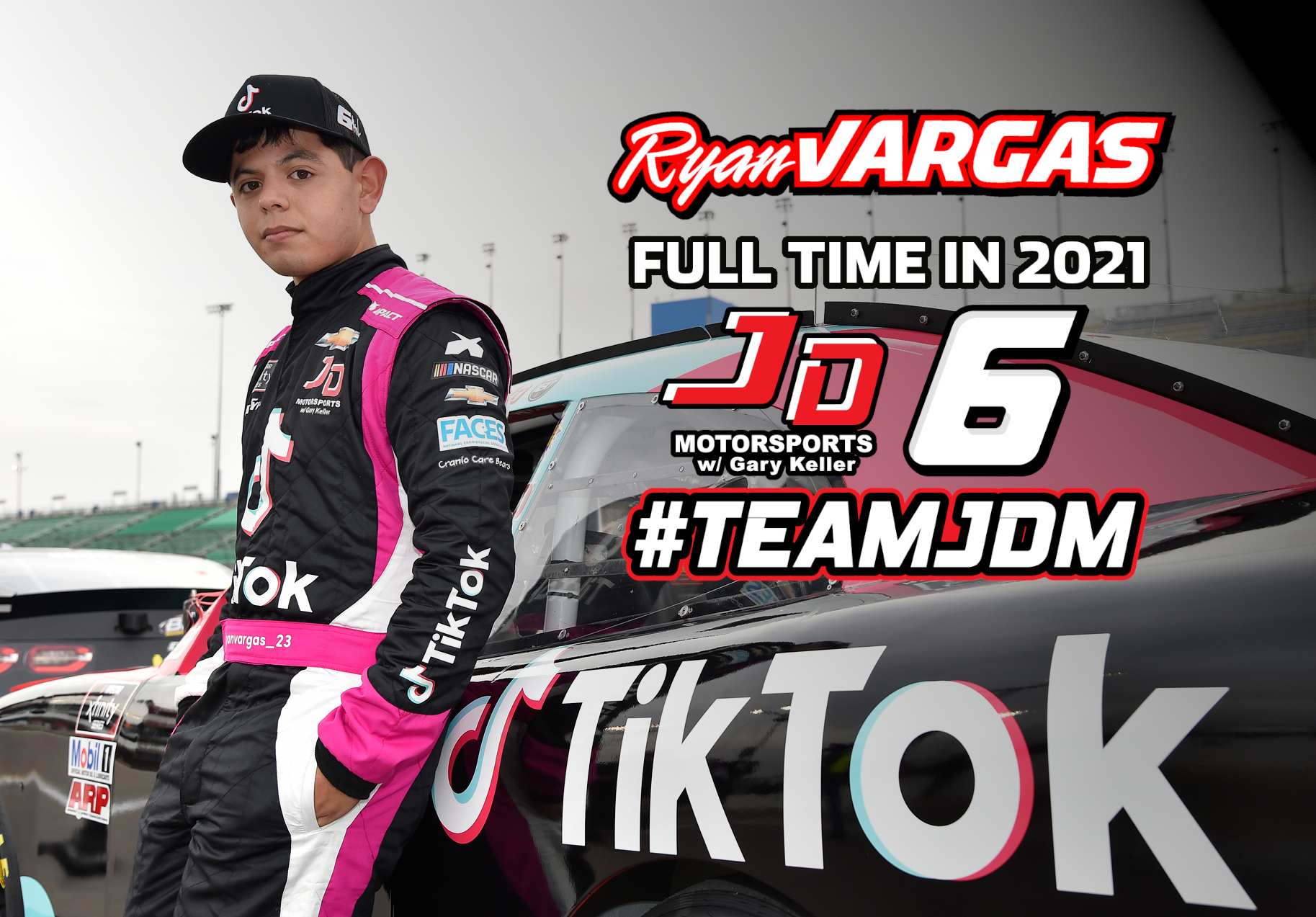 RYAN VARGAS TO DRIVE THE NO. 6 CHEVROLET FULL-TIME AND COMPETE FOR ROOKIE OF THE YEAR HONORS