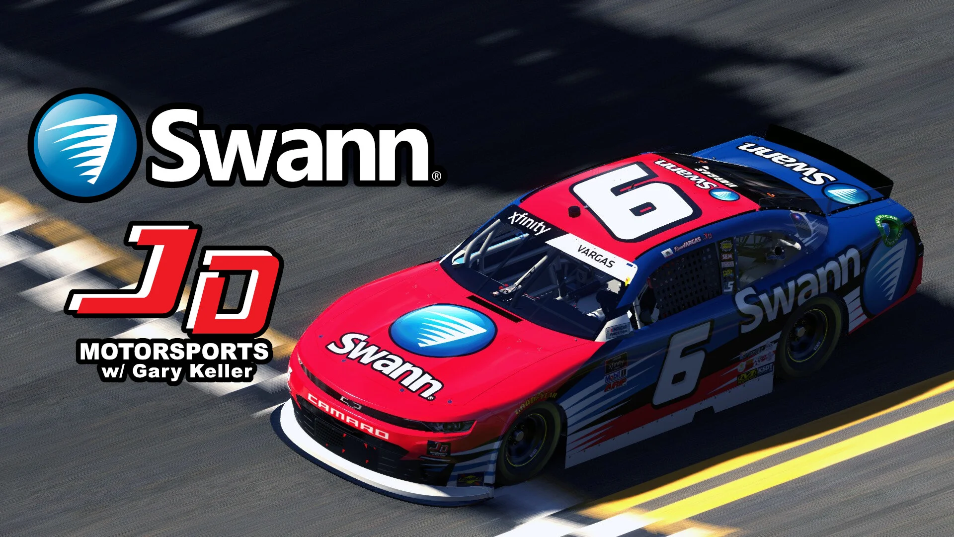 SWANN® COMMUNICATIONS TO PARTNER WITH RYAN VARGAS AND JD MOTORSPORTS FOR FOUR RACES
