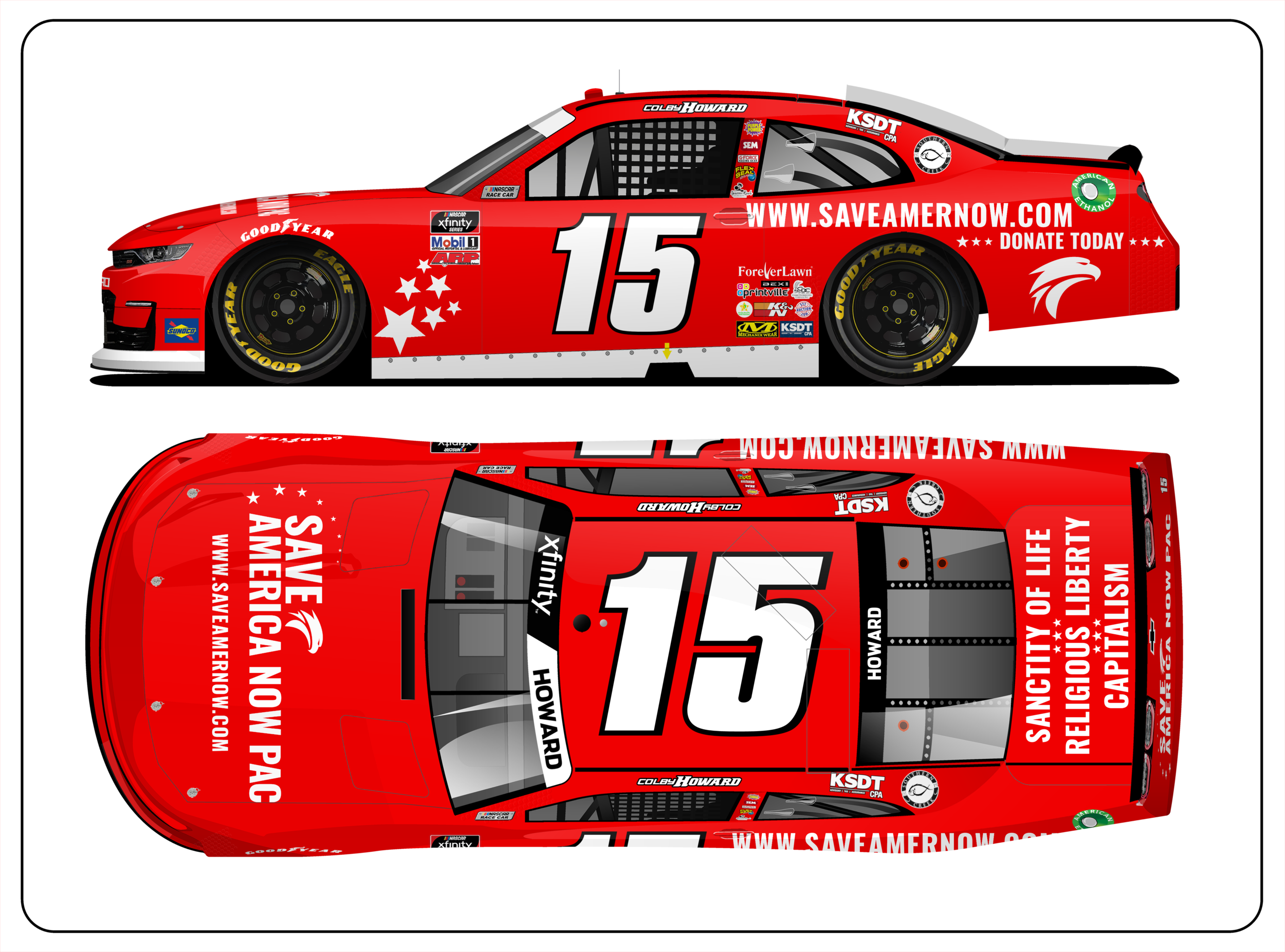 SAVE AMERICA NOW PAC PARTNERS WITH COLBY HOWARD AT POCONO RACEWAY