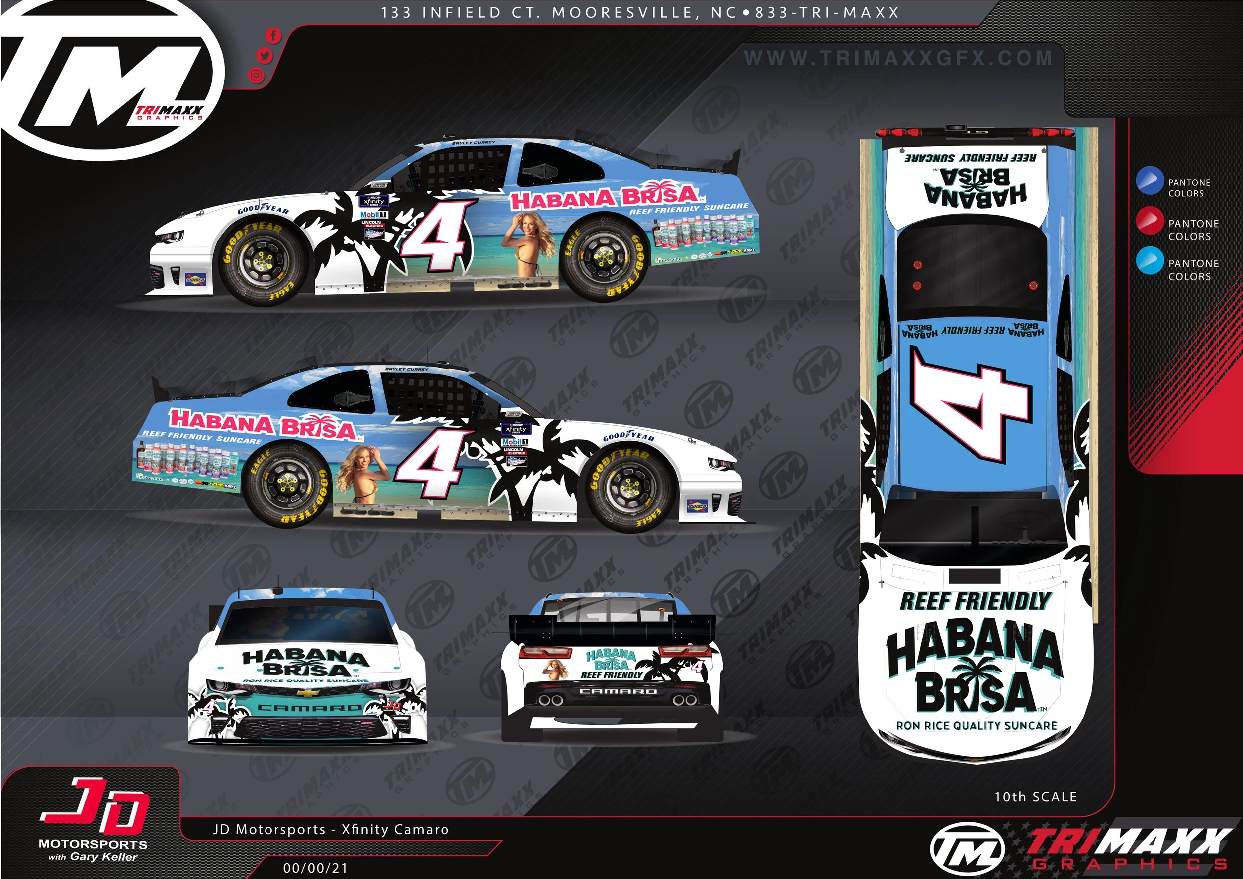HABANA BRISA, RON RICE’S REEF-FRIENDLY QUALITY SUNCARE, ANNOUNCES SPONSORSHIP WITH JD MOTORSPORTS AND BAYLEY CURREY IN THE NASCAR XFINITY SERIES