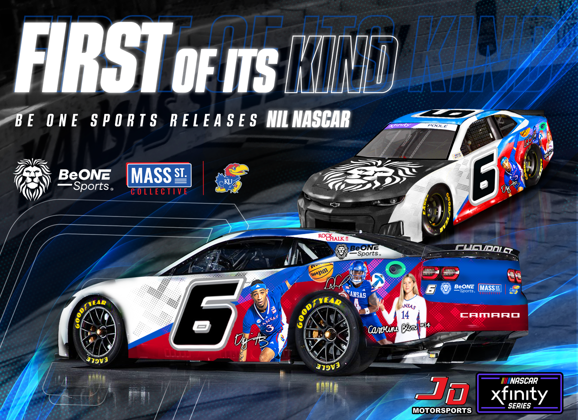 JD Motorsports and Brennan Poole teaming up with athletes from the University of Kansas