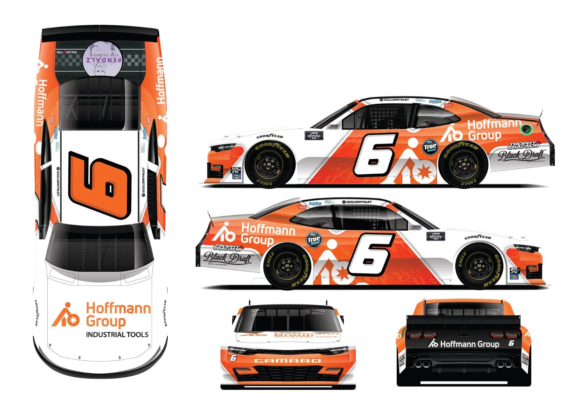JD Motorsports and Garrett Smithley Gear Up for a Thrilling Night Race at Daytona with Hoffmann Tools Onboard the No. 6 Chevy Camaro