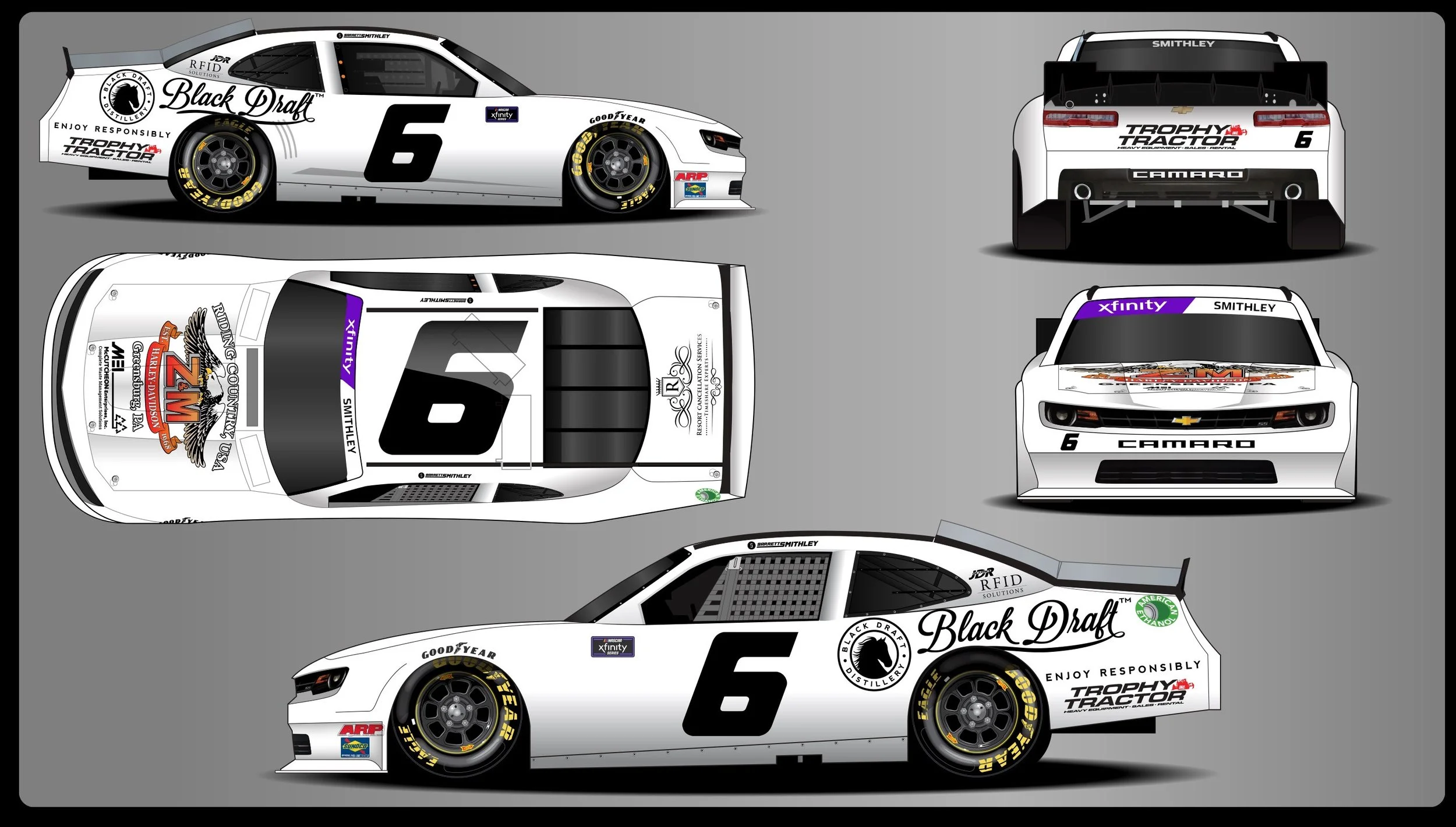 Garrett Smithley Returns to JD Motorsports Behind the Wheel of the #6 Chevrolet Camaro for select races Starting at Daytona With Z&M Harley Davidson