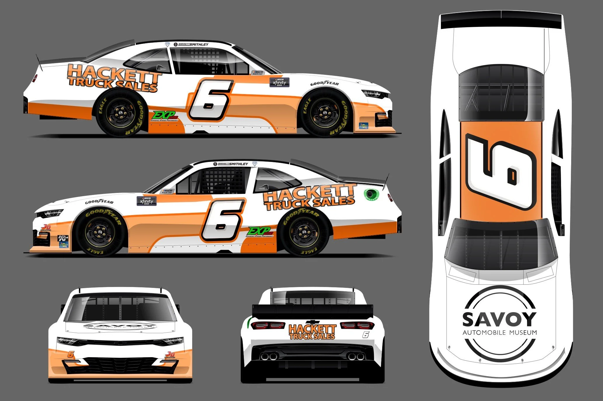 GARRETT SMITHLEY ANNOUNCES PARTNERSHIP WITH SAVOY AUTO MUSEUM AND HACKETT TRUCK SALES FOR NASCAR XFINITY RACE AT ATLANTA MOTOR SPEEDWAY