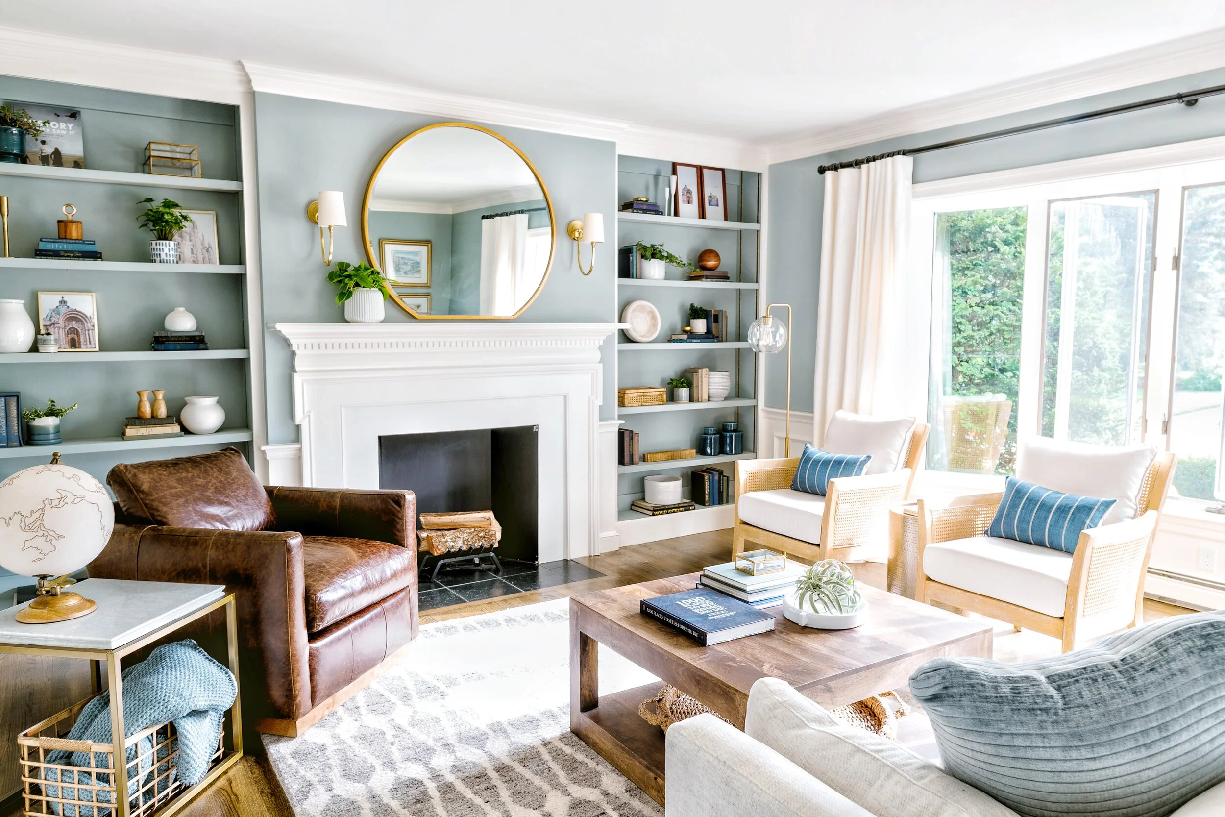 Gray Oak Studio - Stafford Sitting Project Blue and White