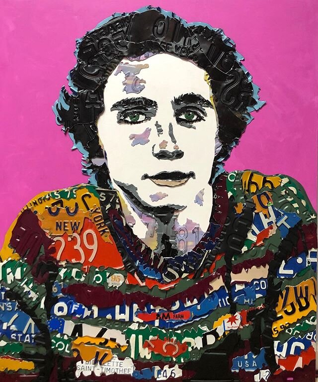 Commissioned piece of actor Timoth&eacute;e Chalamet @tchalamet for a super fan, @chrisdawsonarchitect for @traciemcnulty

Special plates include New York
(he is a New Yorker!), France (he holds dual citizenship), and a &ldquo;Saint Timoth&eacute;e&r