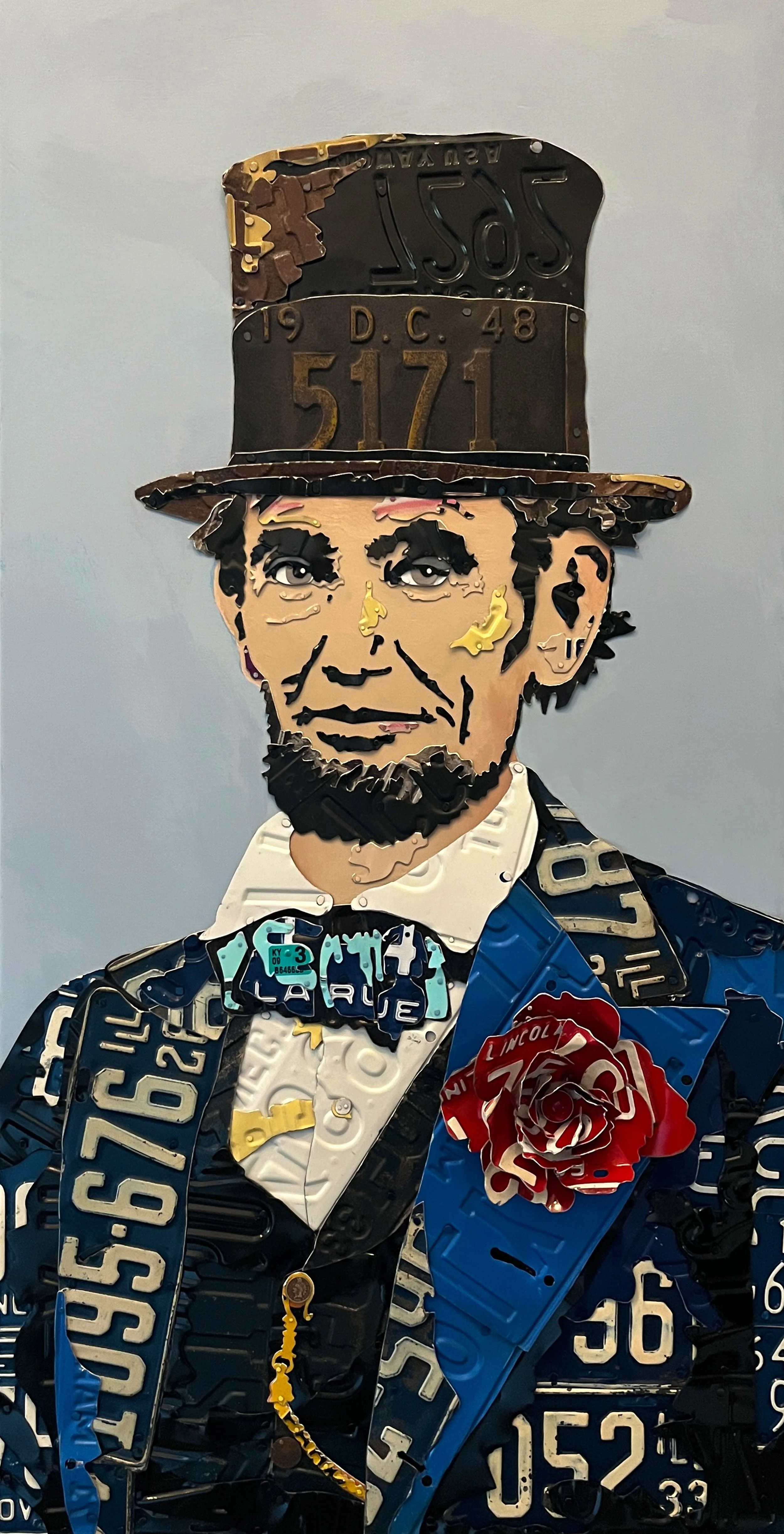 "Lincoln with his Top Hat" 
45"x 23"
2024
SOLD
