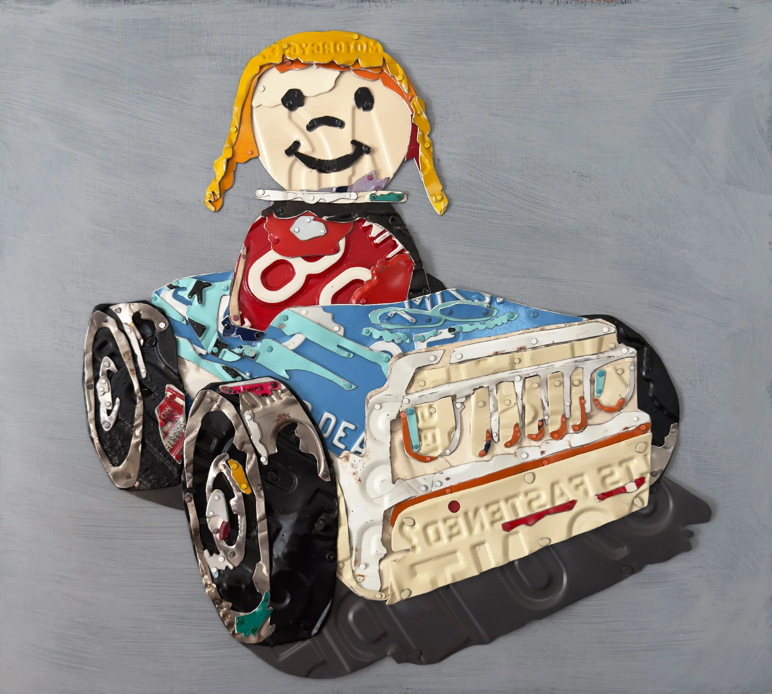 "Girl In A Blue Car"
18" x 20"
2025