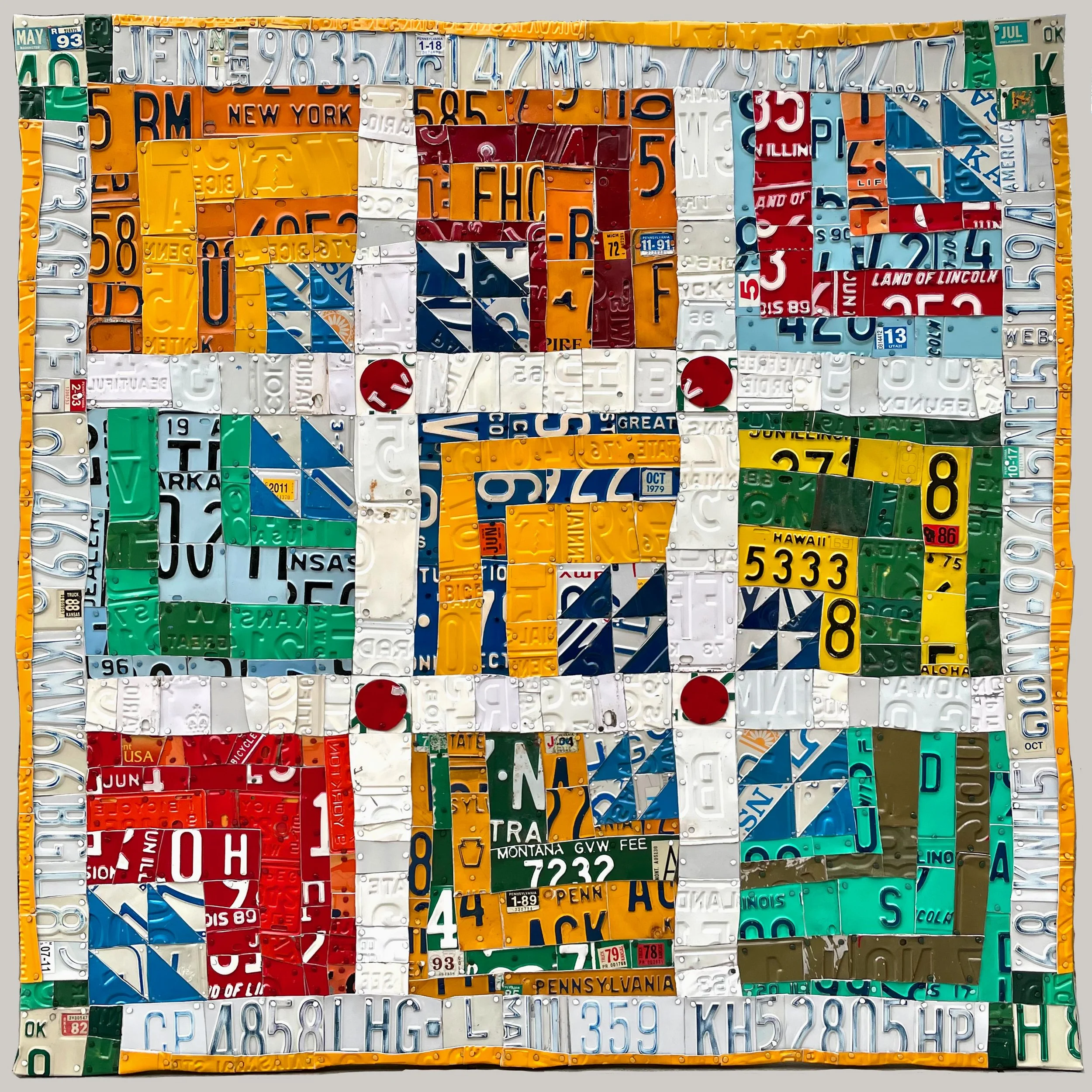 "Housetop Quilt" 
40" x 40"
2021
SOLD