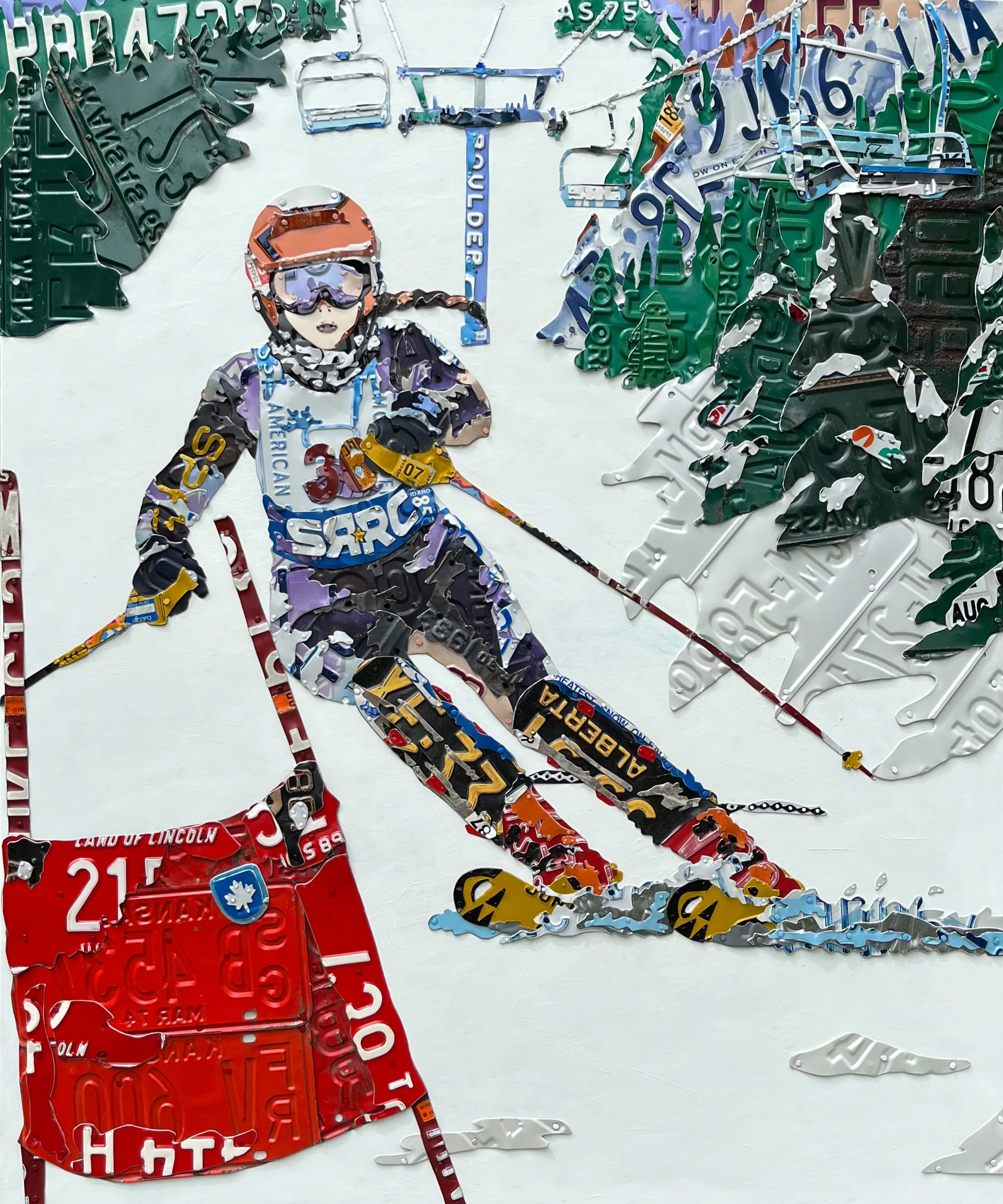 "Claire" 
"48" x 40"
2023
Commission/SOLD