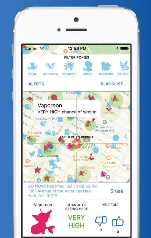POKEPRISM WAS UNLIKE OTHER RADARS - MY APP USED MACHINE LEARNING TO PREDICT POKEMON APPEARANCES FROM HISTORICAL SIGHTINGS