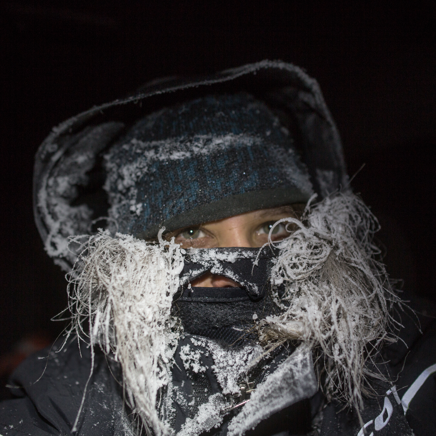5 hours in - 41°C degrees. Frosty!!!