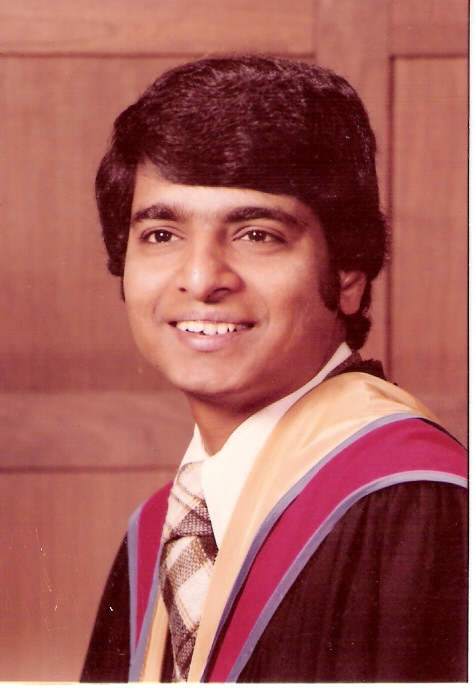 Desh Deshpande Ph.D. graduation (Photo is provided as a courtesy to The $8 Man by Gururaj Deshpande)