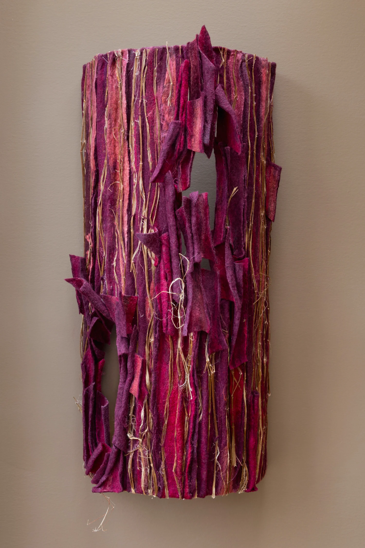 splitting handmade felt 24 x 14 x7