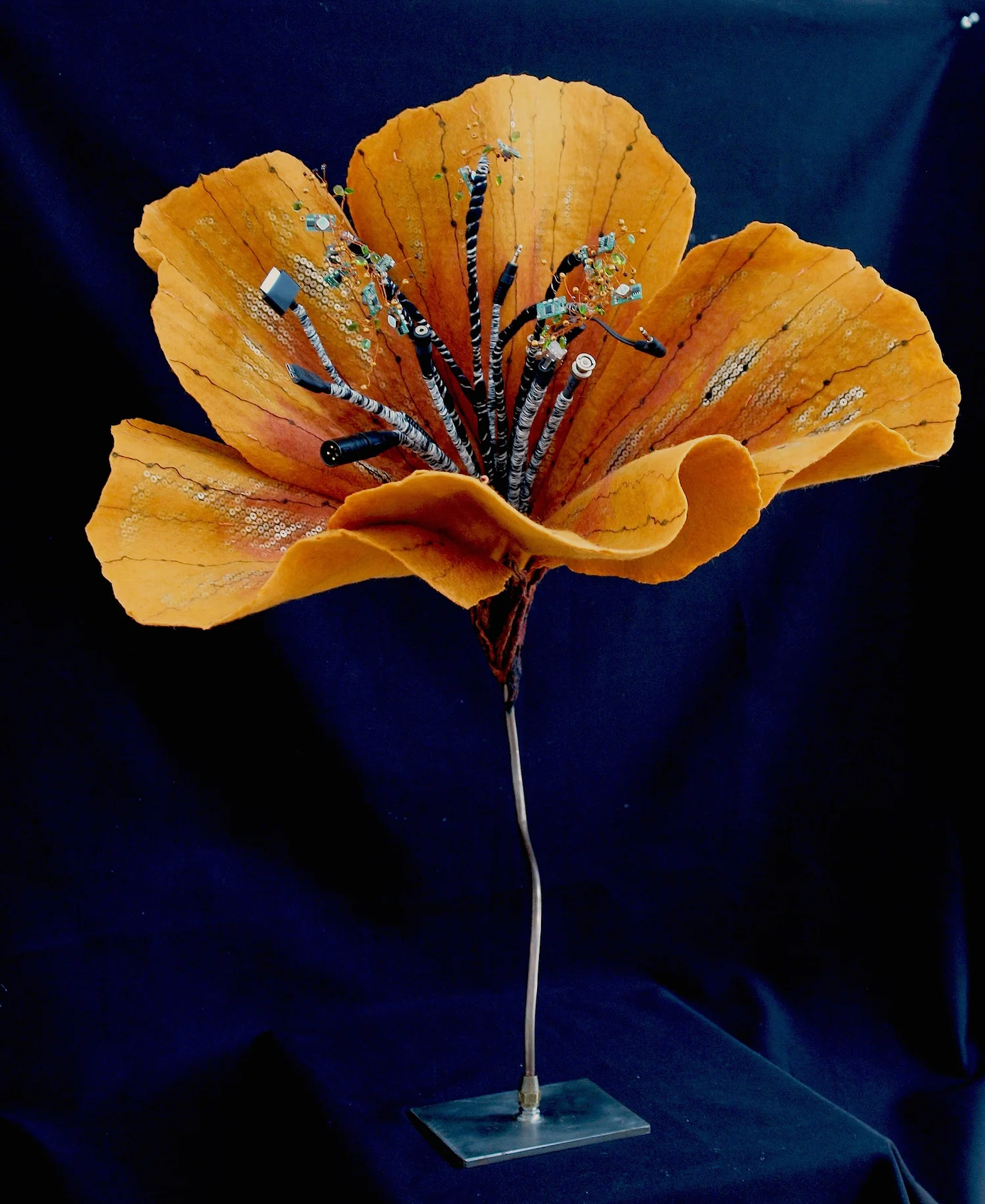 belladonna 'techie' handmade felt, mixed media 30 x25 x25
