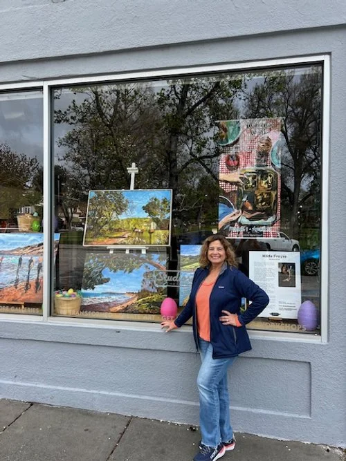 April Featured Artist, Window Display - Studios on the Park