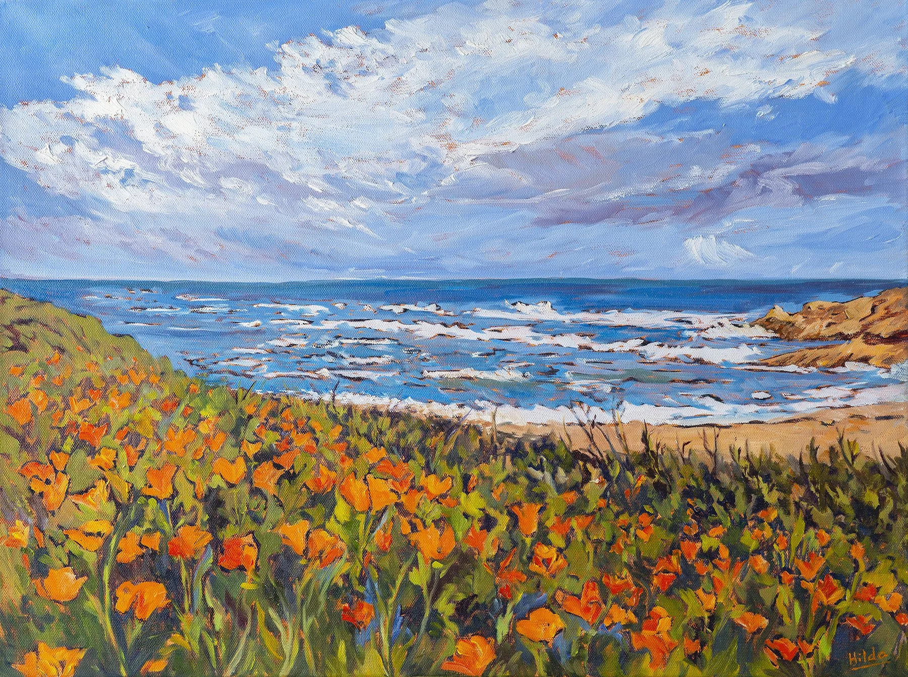 The Edge of Bloom and Tide -SOLD-